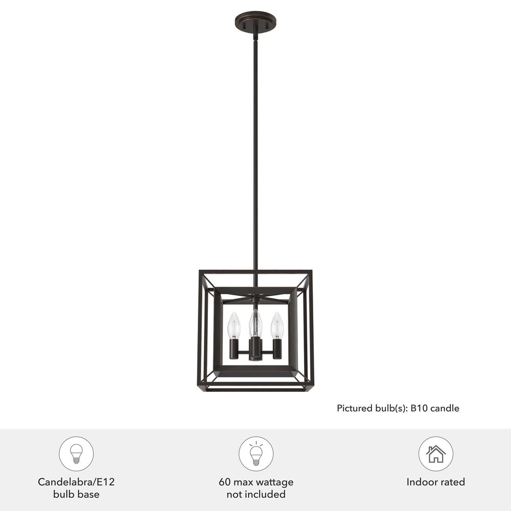 Hunter Doherty 4-Light Pendant in Onyx Bengal, , large