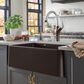 Blanco Ikon 33" Apron Single Bowl Farmhouse Sink in Cafe, , large