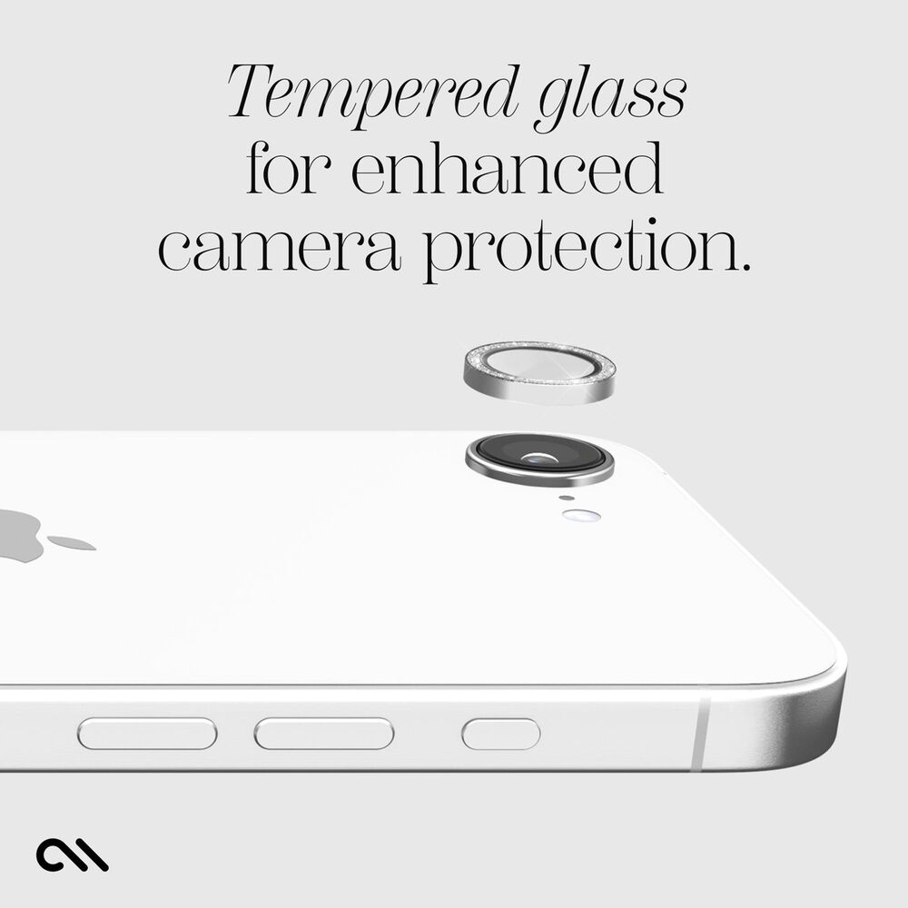 Case-Mate Aluminum Ring Camera Lens Glass Protector for Apple iPhone 16e in Twinkle, , large