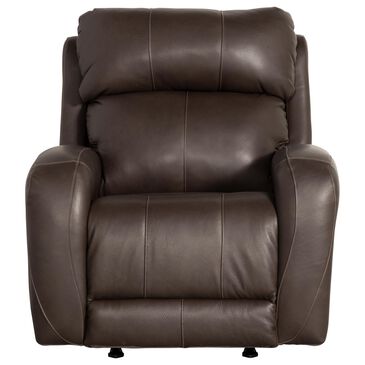 Southern Motion Power Rocker Recliner with Power Headrest in Fossil Brown, , large