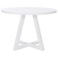 Linon Home Decor Mayfair Round Dining Table in White - Table Only, , large