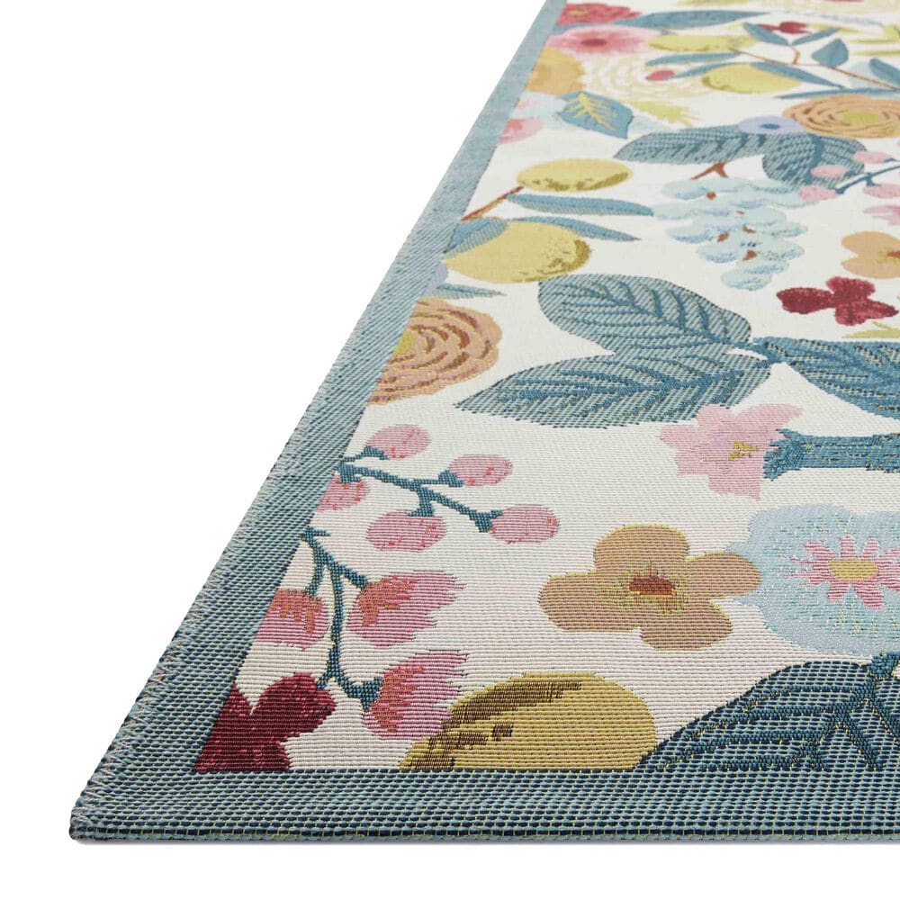 Rifle Paper Co. x Loloi Perennial Garden Party 2&#39;5&quot; x 5&#39;6&quot; Rose and Multicolor Runner, , large