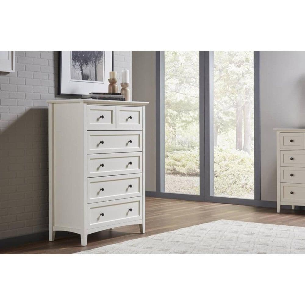 Urban Home Paragon 5 Drawer Chest in White, , large