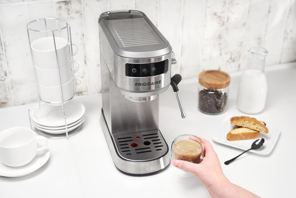 Frigidaire 34 Oz Steam Espresso Maker in Stainless Steel, , large