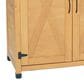 HOMLUX Potting Bench with Storage Cabinet in Brown, , large