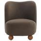 Safavieh Rodolfo Accent Chair in Dark Brown, , large