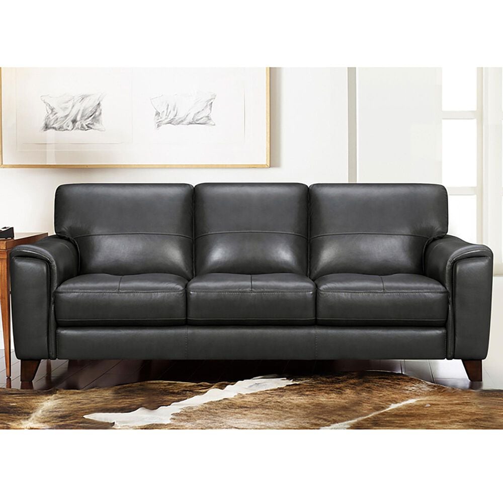 Blue River Bergen Sofa in Pewter and Brown | NFM