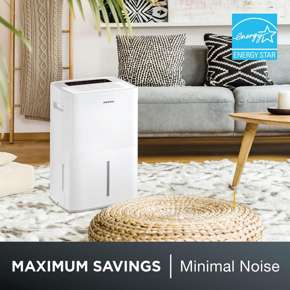 Amana 50-Pint Dehumidifier with Pump in White, , large