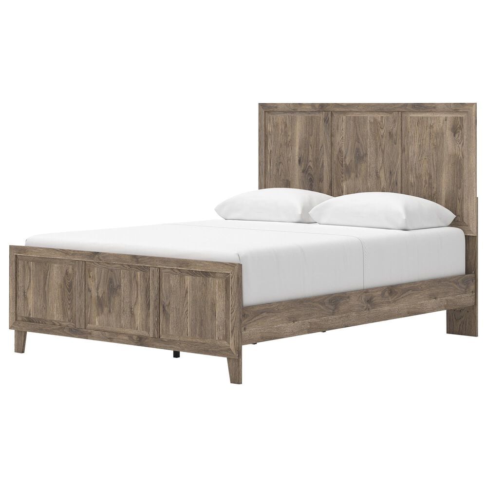 Ashley Rusticott Queen Panel Bed in Brown, , large
