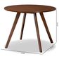 Baxton Studio Alana Dining Table in Walnut Brown - Table Only, , large
