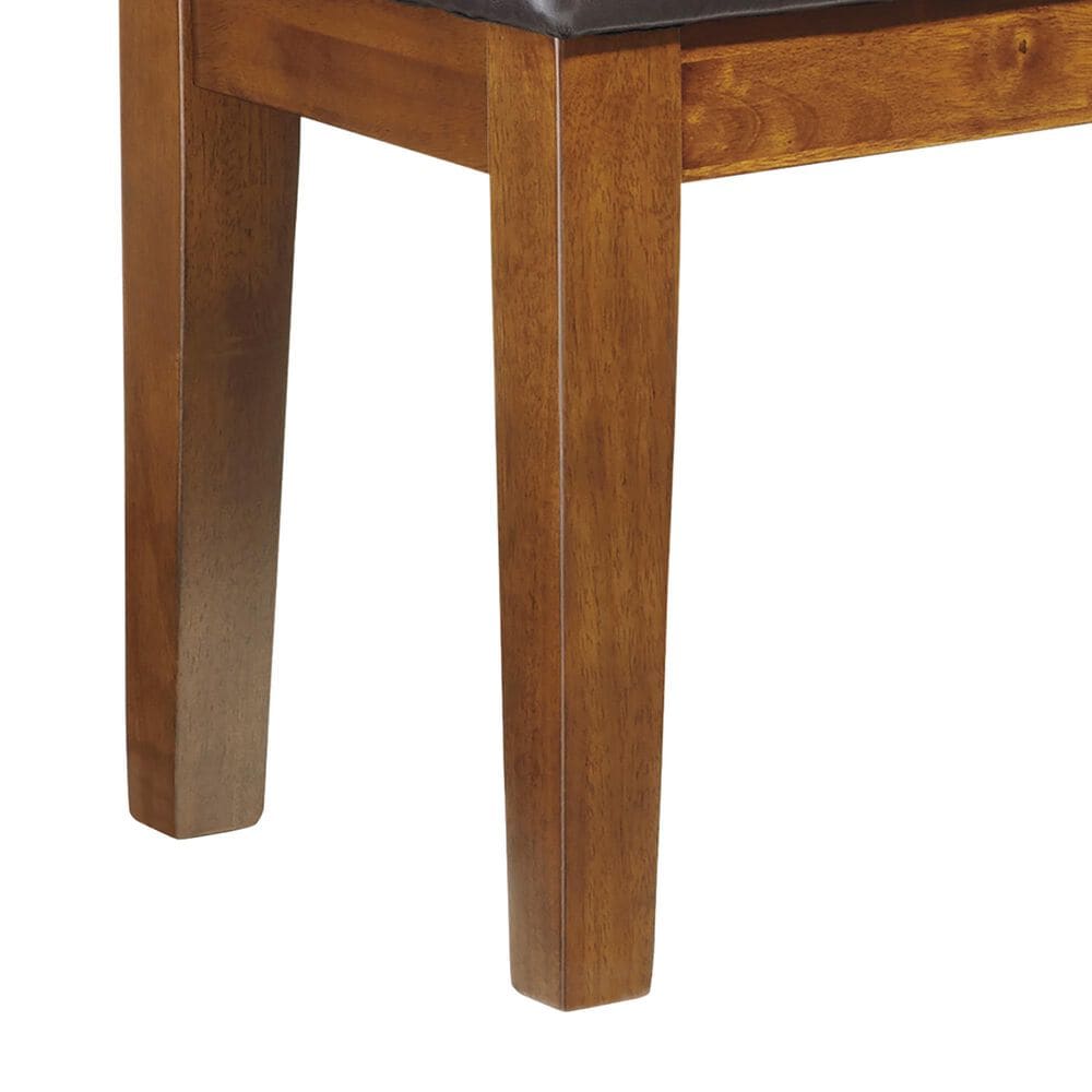 Ashley Ralene Upholstered Dining Bench in Medium Brown, , large