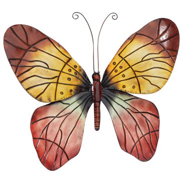 Maple and Jade 28" x 36" Wall Decor in Red, Blue and Yellow, , large