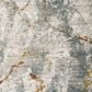 Surya Dresden Medium Gray, White, Gray, Light Slate, Mustard and Rust 12" x 15" Area Rug, , large