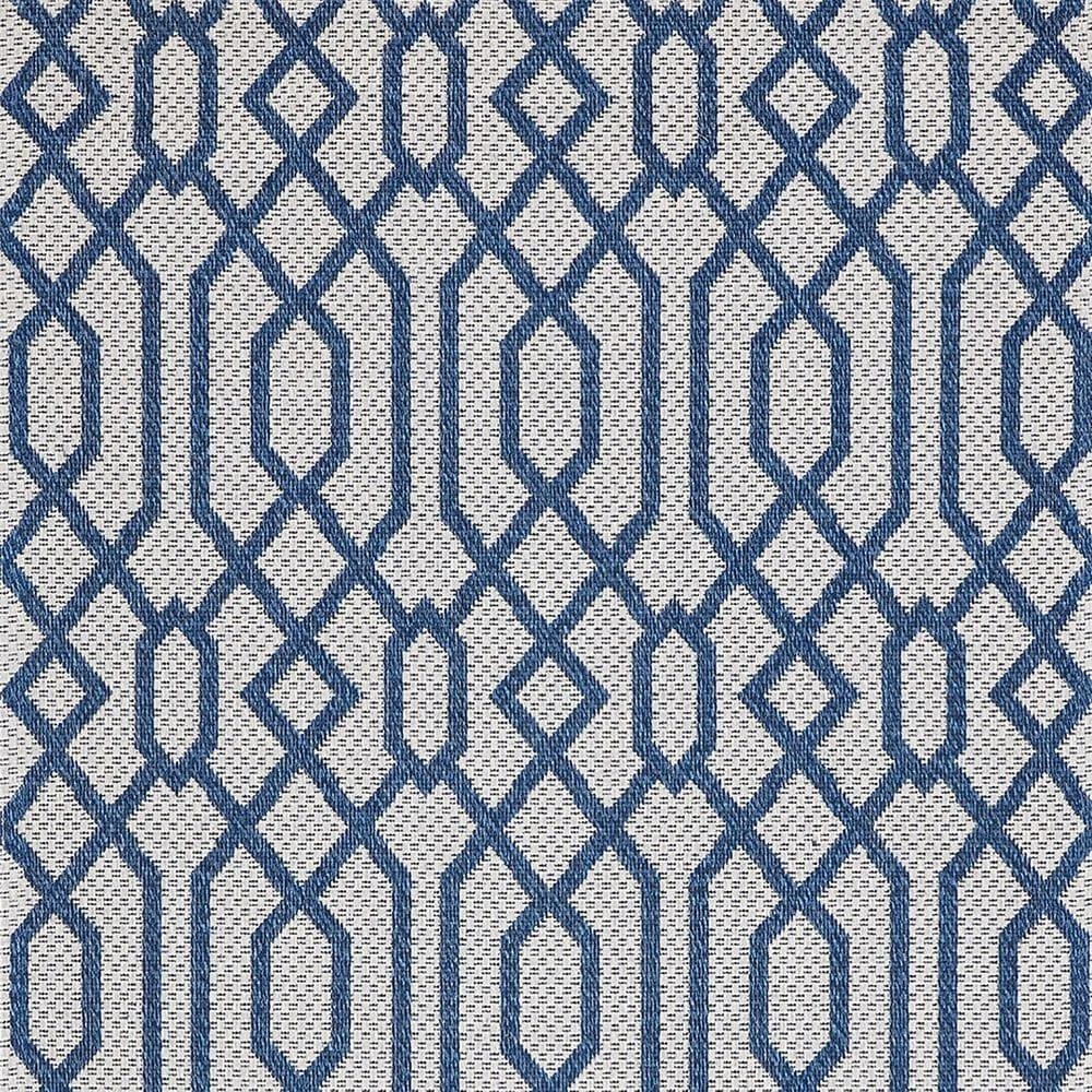 Safavieh Martha Stewart Cotton MSR421M 9&#39; x 12&#39; Blue and Grey Area Rug, , large