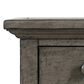 Waltham Rustic Shores Power Chairside Table in Charcoal, , large