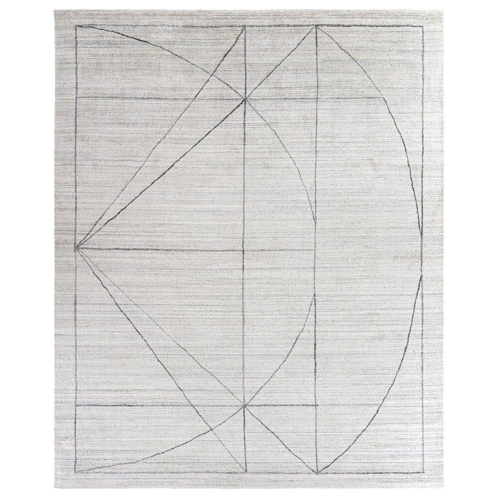 Surya Hightower Charcoal, White and Black 6" x 9" Area Rug, , large