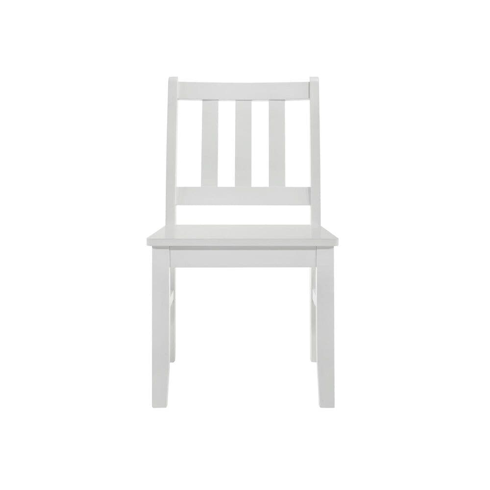 Mayberry Hill Travis 5-Piece Youth Table and Chair Set in White, , large