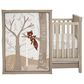 Lambs and Ivy Treetop Fox 3-Piece Crib Bedding Set in Rust, Black and White, , large