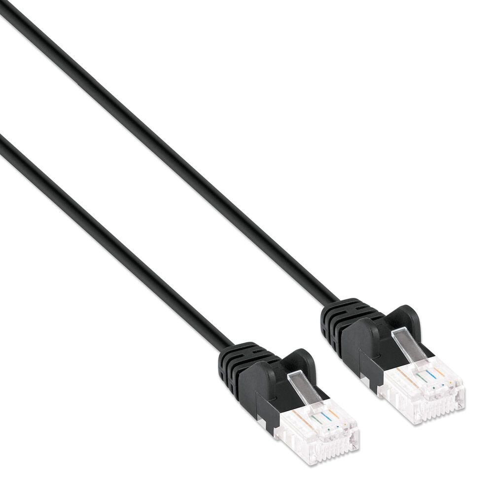 Manhattan Cat6 7' UTP Slim Network Patch Cable in Black, , large