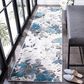 Safavieh Cabana CBN674B 2"2" x 9" Beige and Blue Indoor/Outdoor Performance Runner, , large