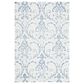 Safavieh Micro-Loop MLP532A 3" x 5" Ivory and Blue Area Rug, , large