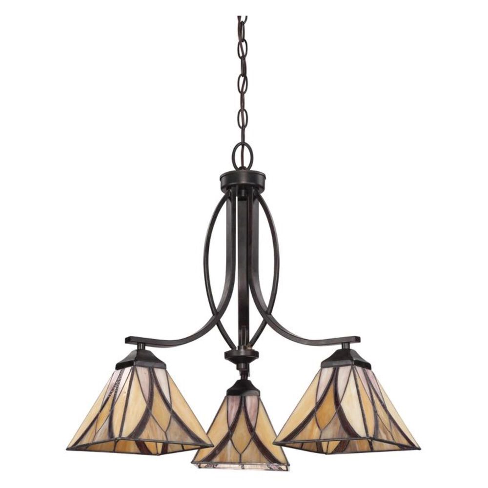 Quoizel Asheville 3 Light Dinette Chandelier in Valiant Bronze, , large