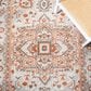 Safavieh Cabana CBN680B 6" x 9" Beige and Orange Indoor/Outdoor Area Performance Rug, , large