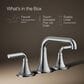 Kohler Tone Widespread Bathroom Sink Faucet in Polished Chrome, , large