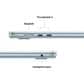 Apple MacBook Air 15-inch Laptop M4 chip - 10 Core CPU - 10 Core GPU - 16GB Memory - 256GB SSD - Sky Blue (Latest Model), , large