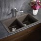 Blanco Diamond 33" Equal Double Dual Mount Kitchen Sink in Cafe, , large