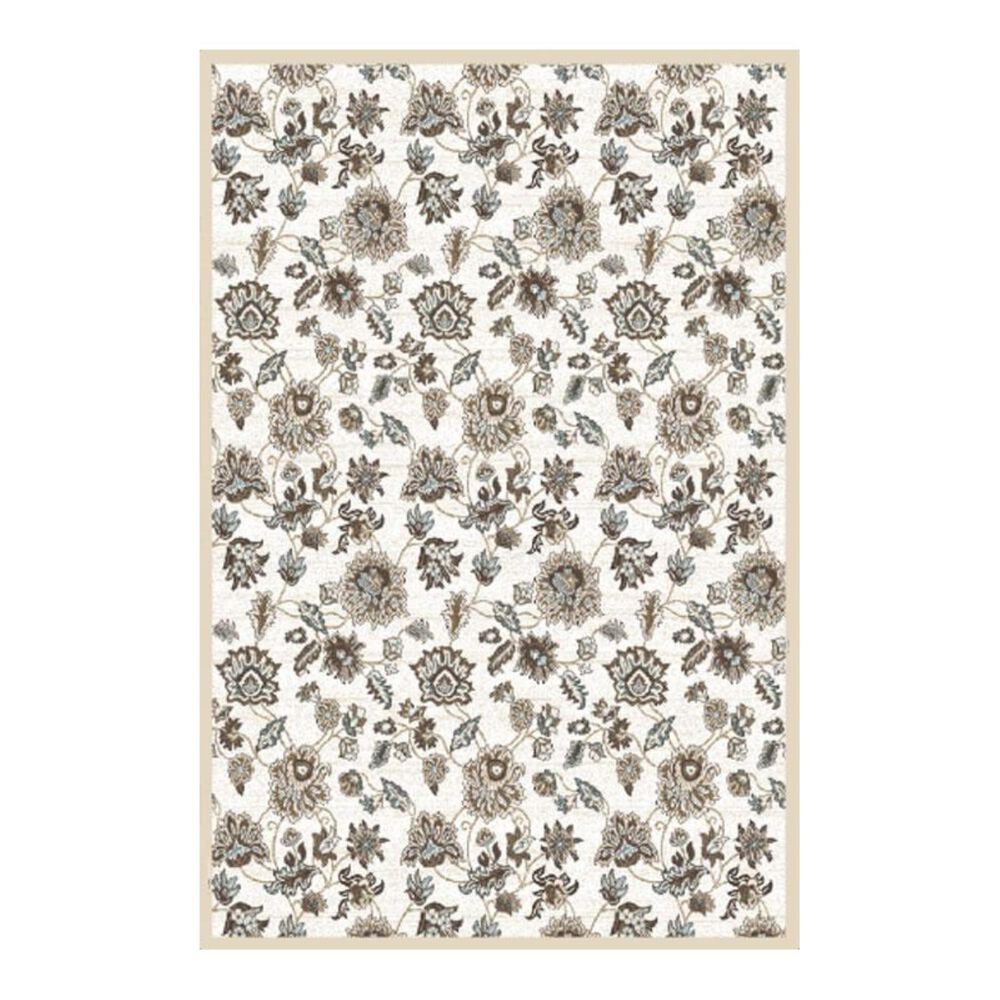 Radici USA Pisa 3475 5'3" Round Bone Area Rug, , large