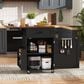 HOMLUX 39" Outdoor Kitchen Island in Black, , large