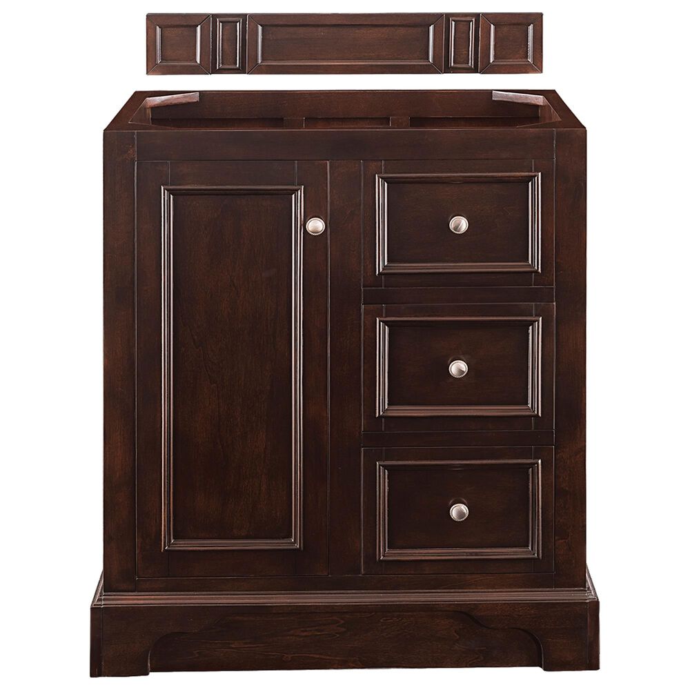 James Martin De Soto 30" Single Bathroom Vanity Cabinet in Burnished Mahogany, , large