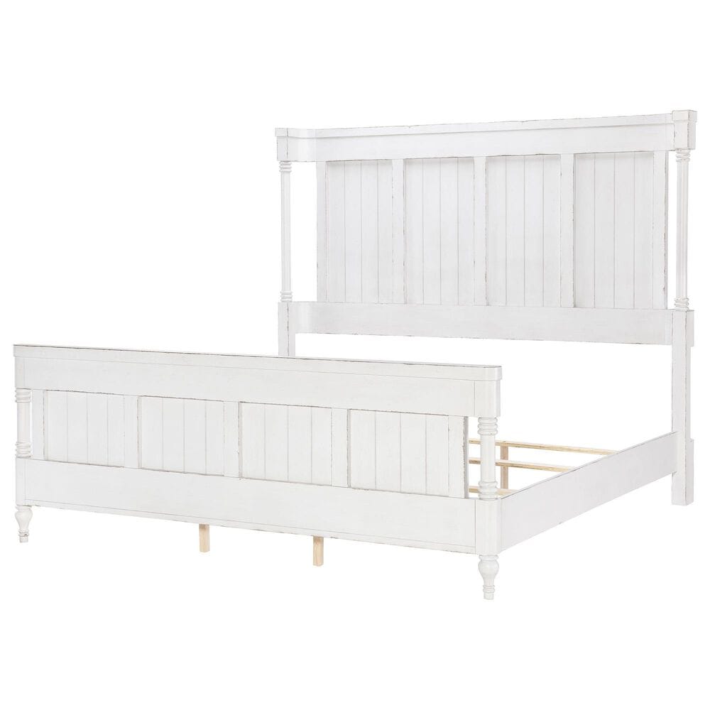 LEGAC Vintage Market Queen Shelter Bed in Picket Fence, , large
