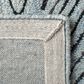 Safavieh Micro-Loop 4" x 6" Light Blue and Charcoal Area Rug, , large