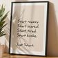 HOMLUX 24" x 18" Just Start Canvas Art in Black, , large