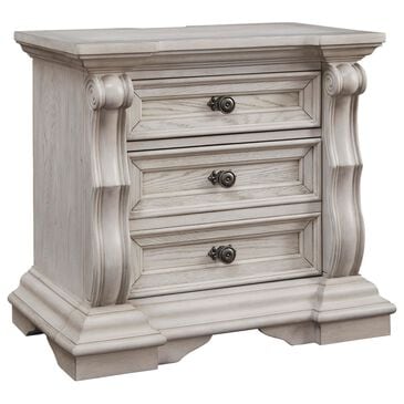 Millenium Bruchandi 3-Drawer Nightstand in Antique White, , large