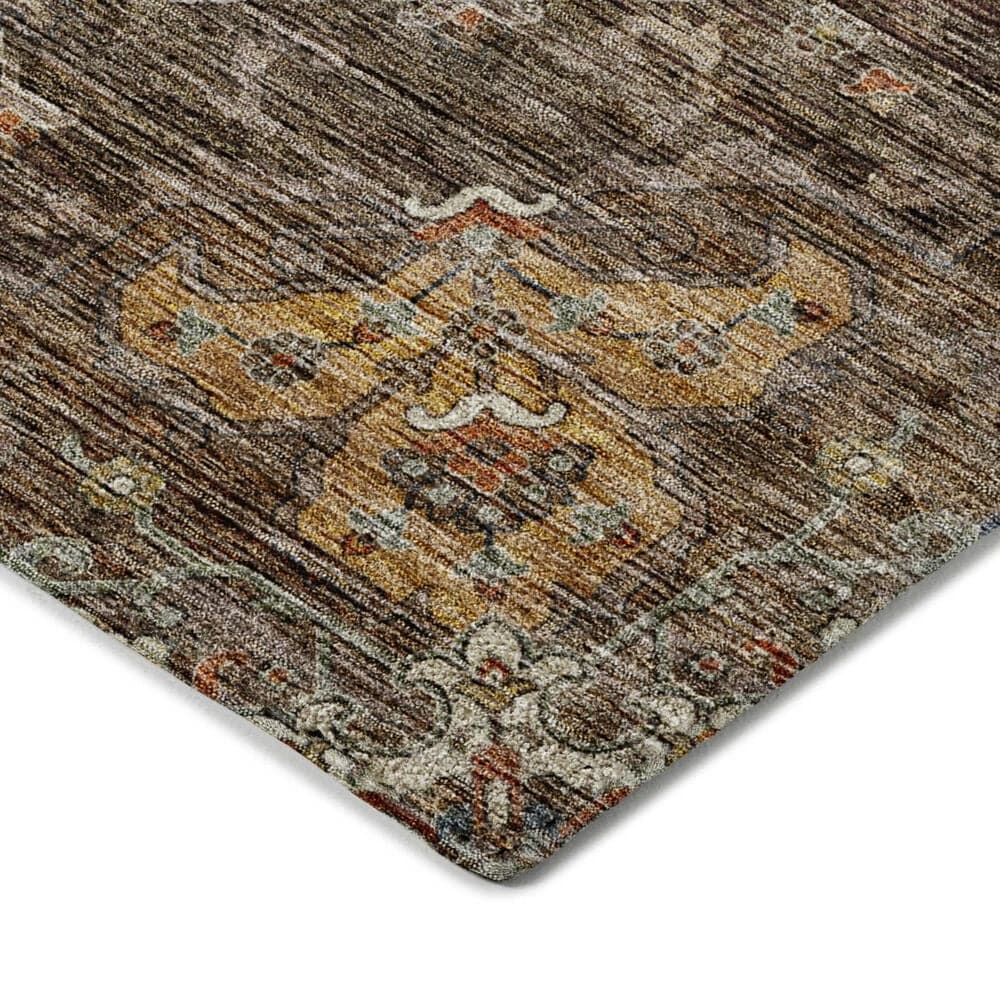 Dalyn Rug Company Silk Road Chocolate, Ivory, Gold, Copper, Gray and Taupe 5&#39; x 7&#39;6&quot; Area Rug, , large