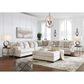 Ashley Rawcliffe Oversized Accent Ottoman in Parchment, , large