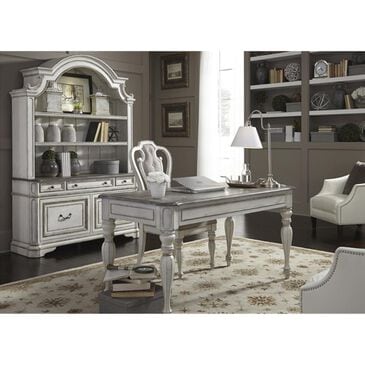 Belle Furnishings Magnolia Manor Writing Desk in Antique White, , large