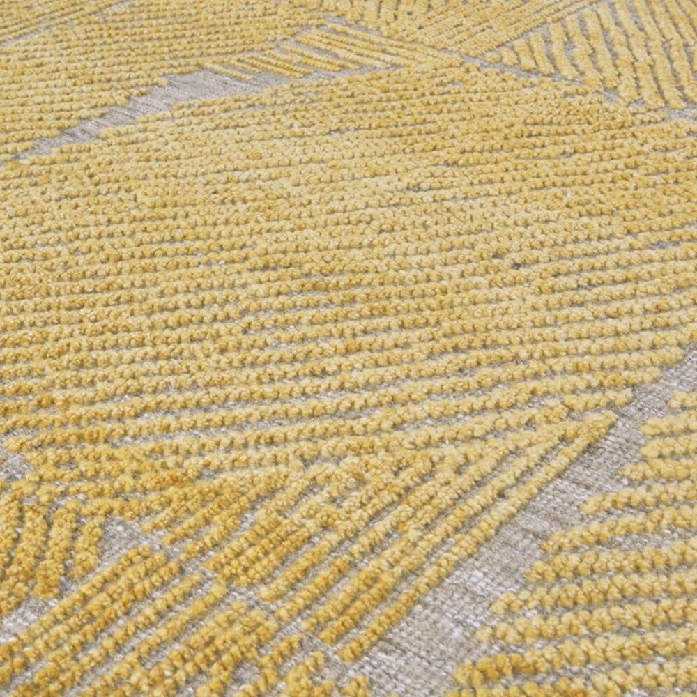 Feizy Norah 6303F 7&#39;9&quot; x 9&#39;9&quot; Gold Area Rug, , large