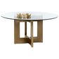 37B Lianne Dining Table in Gold - Table Only, , large