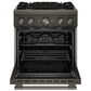 KitchenAid 4.1 Cu. Ft. Commercial-Style Dual Fuel Range in Black Ore, , large
