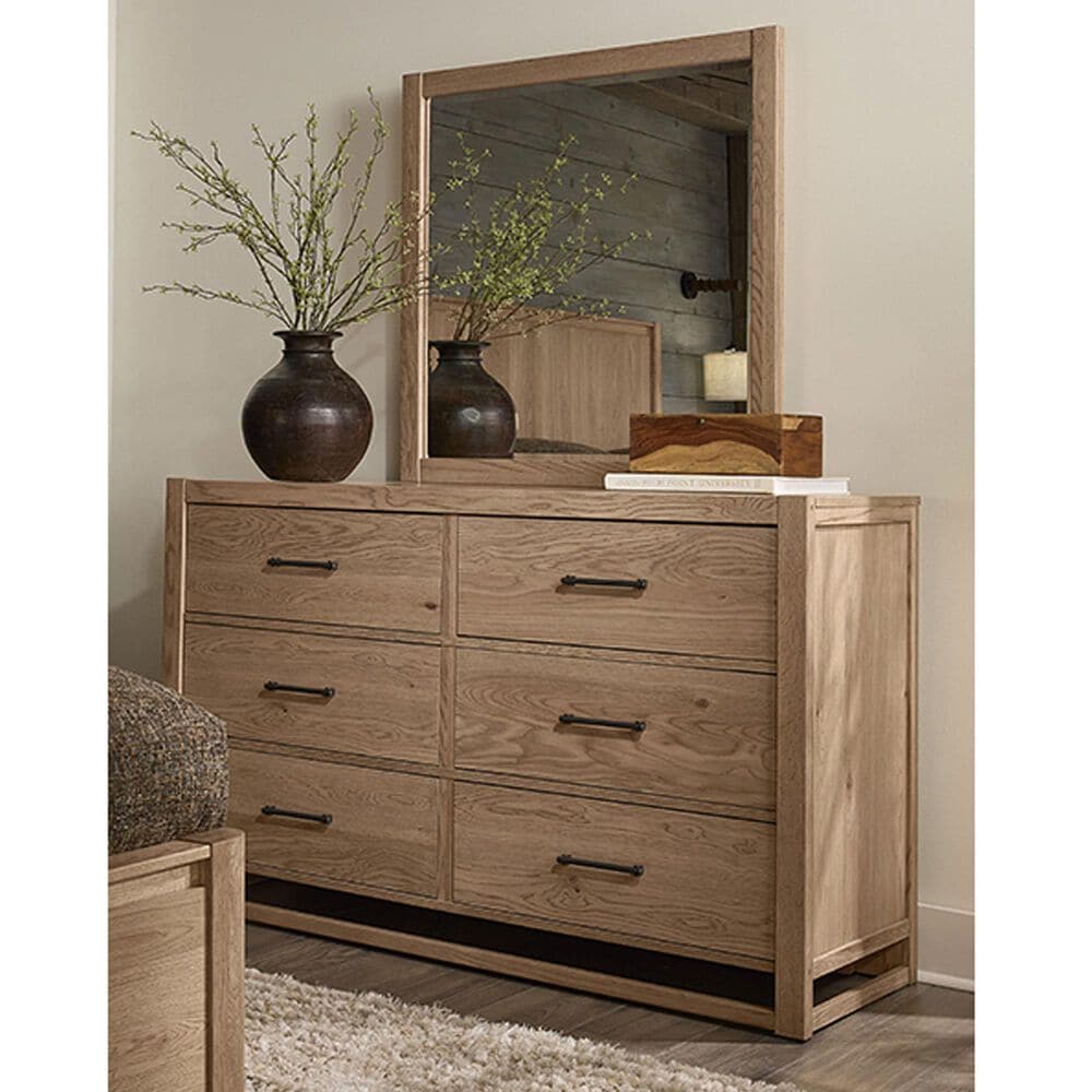 Viceray Collections Lodge and Loft Dresser Mirror in Blond Oak, , large