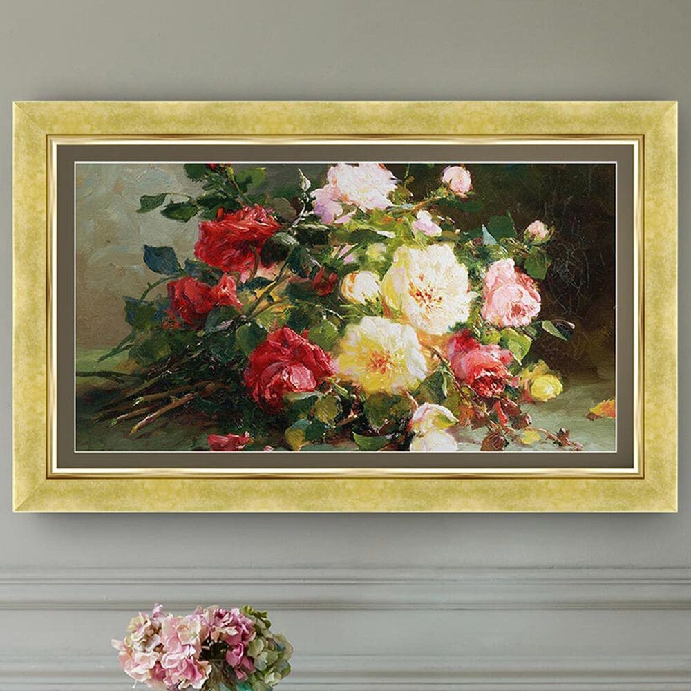 Deco TV Frames Premiere 50" Frame Bezel for Samsung the Frame TV in Contemporary Gold, , large