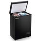 HOMLUX 3.5 Cu. Ft. Deep Chest Freezer with Removable Basket in Black, , large