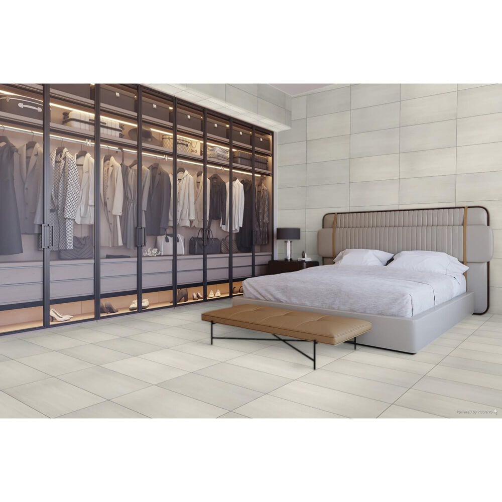 Marazzi Persuade White 12&quot; x 24&quot; Porcelain Tile, , large