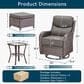Sunwell Garden 5-Piece Chat Set in Gray, , large