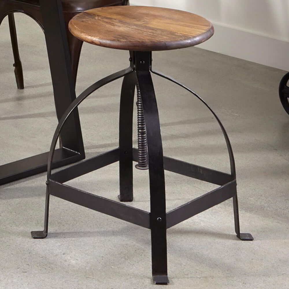 Shell Island Furniture Adjustable Swivel Barstool in Makrana Brown, , large