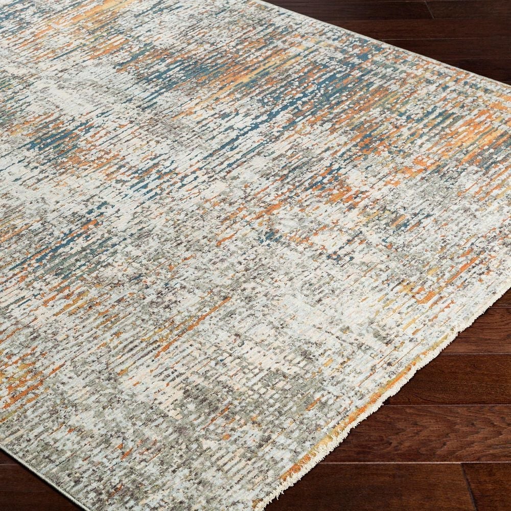 Surya Presidential PDT-2305 3&#39;3&quot; x 5&#39; Blue, Gray and Orange Area Rug, , large